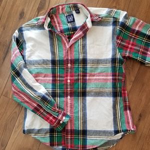 Vintage 1990's Gap Plaid Flannel Shirt